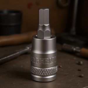 Douille Fervi avec insert hexagonal 6 mm pour clés hexagonales - Product Image 3