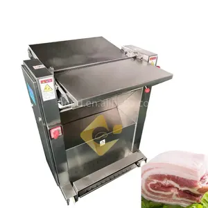 Découpeuse automatique à haute efficacité de tranchage de viande de porc d'épluchage de peau de porc
