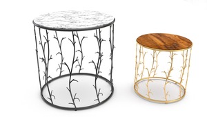 เครื่องใช้ในโรงแรมโต๊ะกระจกทรงกลมดีไซน์สร้างสรรค์โต๊ะสำหรับห้องนั่งเล่นและโรงแรมสำหรับคู่แต่งงาน - Product Image 3