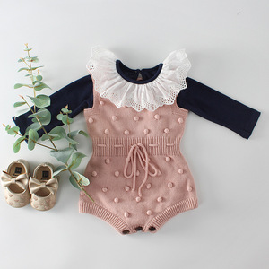 A buon mercato adorabile 100% cotone inverno pagliaccetto bambino vestiti del bambino manica lunga pagliaccetto vestiti della tuta per i bambini - Product Image 4
