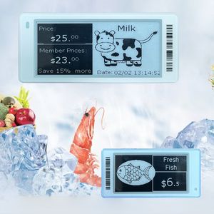 Étiquettes de prix numériques pour vitrine de produits surgelés de supermarché, vente en gros, ESL, 2,9 pouces, 2 couleurs, étiquettes électroniques, étiquettes de prix numériques - Product Image 1