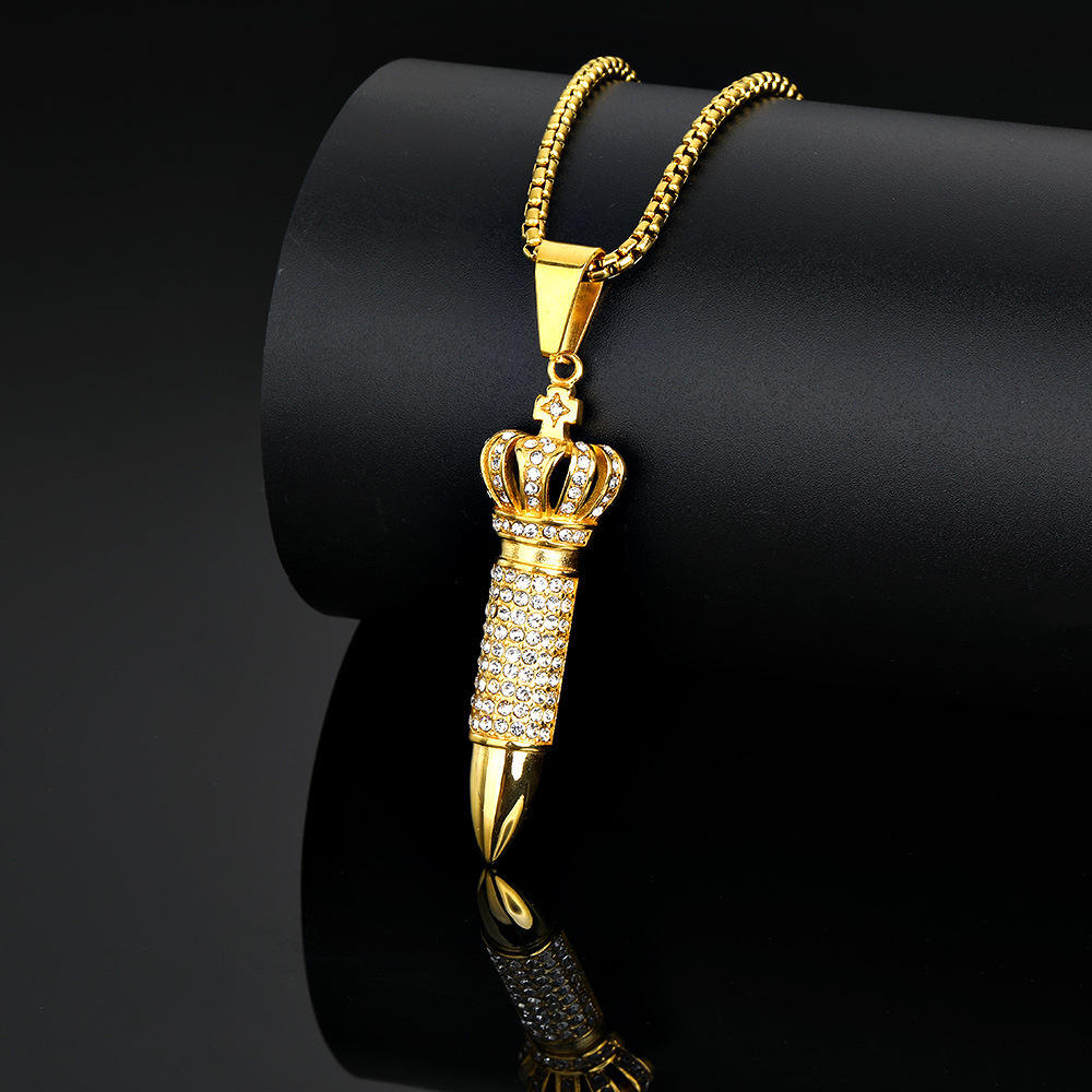Gold Single Pendant Without Chain