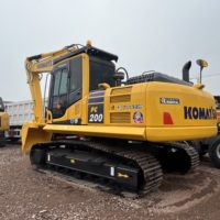 Excavadora Usada Komatsu PC200 de 20T con Ahorro de Combustible, Excavadora Hidráulica de Alta Eficiencia