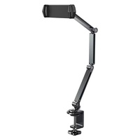 Support de téléphone portable flexible en alliage d'aluminium, support de tablette réglable, fixation par ventouse pour téléphones mobiles de 4 à 12,9 pouces