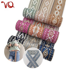 3.8CMジャカードウェビングカスタムバッグストラップ用カメラベルトギターベルト靴用ポリエステルリボン付き - Product Image 1