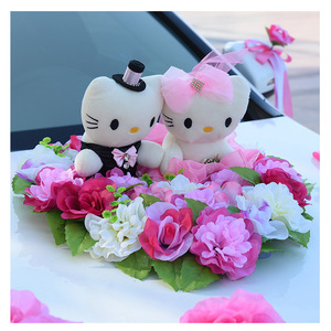 L06259 1 Set Artificial LOVE-shaped <strong>Wedding</strong> <strong>Car</strong> <strong>Decoration</strong> <strong>Wedding</strong> <strong>Car</strong> <strong>Decoration</strong> for Romantic <strong>Wedding</strong> - Product Image 5