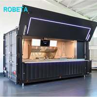 Camion alimentaire populaire CAMP conteneur Restaurant Bar 20 pieds conteneur d'expédition café remorque alimentaire mobile
