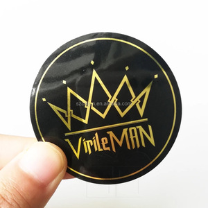 Customized Logo Easy Peel off Waterproof Eco-Friendly PE/PVC Material Matte Lamination Promotional Die Cut Sticker