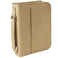 Étui de Bible en cuir PU en gros avec poignée portable et fermeture éclair, personnalisable, vierge, gravable au laser, pour femmes