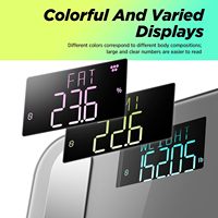 Poignées d'affichage à cristaux liquides/Led Bar 8 électrodes Ai Balance électronique Smart 3d Scan Échelle de composition de graisse corporelle humaine