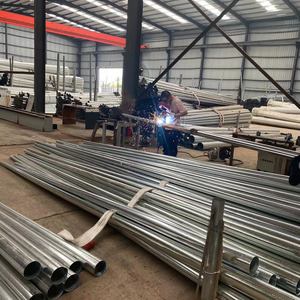 <strong>Hot</strong> Sale Tapered <strong>Steel</strong> Street Light Pole Galvanized Round Conical Lighting Post Outdoor High Mast Traffic Signal Lamp Pole <strong>Tube</strong> - Product Image 4