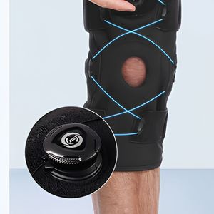 Genouillère en néoprène avec bouton rotatif réglable pour le soutien du genou lors du tennis, du football, du baseball, de la course à pied, de l'entraînement, OEM, ODM, vente en gros personnalisée - Product Image 6