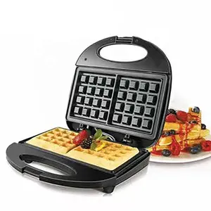 Fabrieksprijs Multifunctionele Wafelmaker Machine Commerciële Non-Stick Oppervlakken Rvs Sandwich Maker