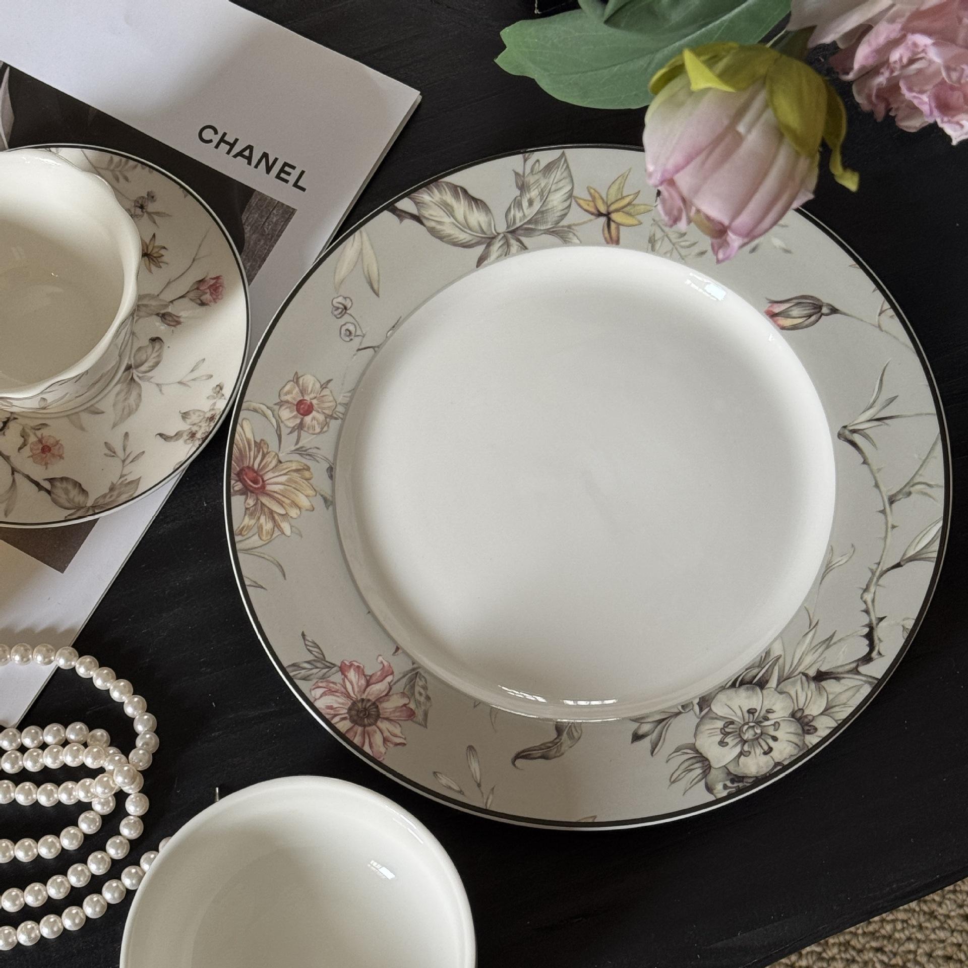 Goddess Grey plate, 25CM