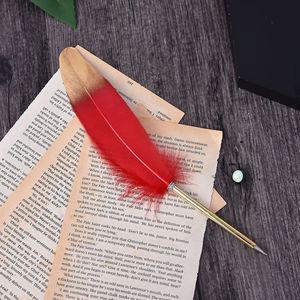 Creativo spray <span class=keywords><strong>biro</strong></span> d'oca piuma custom pennello neutro penna del <span class=keywords><strong>regalo</strong></span> di natale penna di nozze - Product Image 4