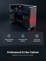 Mesa de DJ LED Curva en Forma de U P2.5 GOB, Mostrador de DJ LED con Alta Frecuencia de Actualización de 3840Hz, Pantalla LED, Sistema de Control NOVA Tb40 MRV412