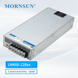 แหล่งจ่ายไฟแบบสวิตชิ่ง Mornsun LM600-12Bxx ซีรีส์ 600W AC/DC แบบปิดผนึก ประสิทธิภาพ 85-88%  ช่วงอุณหภูมิ -20~+<span class=keywords><strong>60</strong></span> องศาเซลเซียส รับประกัน 3 ปี - Product Image 1
