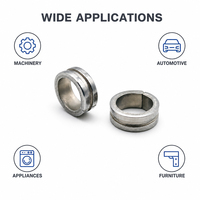 Manchon d'espacement à bride en acier inoxydable, limiteur de compression, montage par pression, quincaillerie personnalisée, pièces OEM