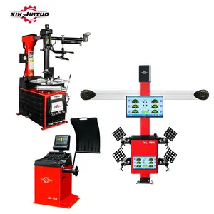 Lastik değiştirici ve dengeleme makinesi ile Xinjintuo 3D dört araba tekerlek hizalama