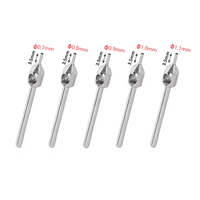Extracteur de follicules pileux ultra-précis de 3,5 mm, outil de greffe de cheveux FUE, pointe plate/dentelée, 0,7 mm-1,2 mm en option
