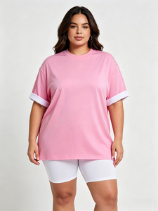 เสื้อยืดเปล่าสองชั้นสองสี ขายส่ง สำหรับผู้ชาย ผู้หญิง ยูนิเซ็กซ์ ทรงโอเวอร์ไซส์ เนื้อผ้านุ่มเย็นสบาย น้ำหนัก 280 กรัม เสื้อยืดแบบหนา รับสั่งทำ - Product Image 2