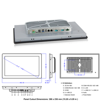 Tablette industrielle tactile Shenzhen 15,6 pouces sans ventilateur, intégrée, étanche IP65, avec TPM 2.0 et cryptage matériel, en stock