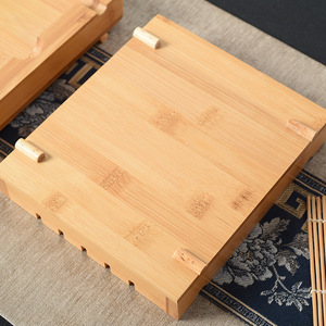 Bamboo Tea Tray Rectangular Simple Design For Home Hotel Use Serving Trays - Product Image 3