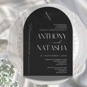 Invitaciones de Boda Personalizadas con Papel de Arte de Lujo con Estampado en Dorado, Tarjetas de Felicitación para Eventos Corporativos - Product Image 6