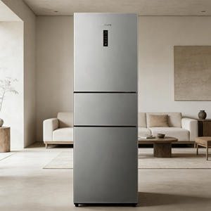 フレステック <span class=keywords><strong>3</strong></span>ドア冷蔵庫 210L フロストフリー 空冷式冷蔵庫 低騒音 省エネ キッチン家電 220V 家庭用 - Product Image 1