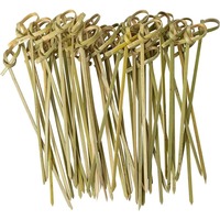 Brochettes jetables en bambou écologiques, résistantes à la chaleur, antiadhésives, plus de 12 pièces, Ecoware