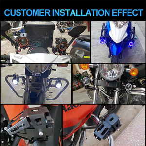 Phare de moto led U7 12v 24v led antibrouillard avec lentille de moto clignotante u7 projecteur led lumière système d'éclairage de moto - Product Image 6