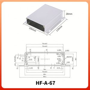 Customized IP54 Silver PCB Instrument Electronic Control Box Wall Mount Extruded Aluminum <b>Enclosure</b> Case for Circuit Board - Product Image 3