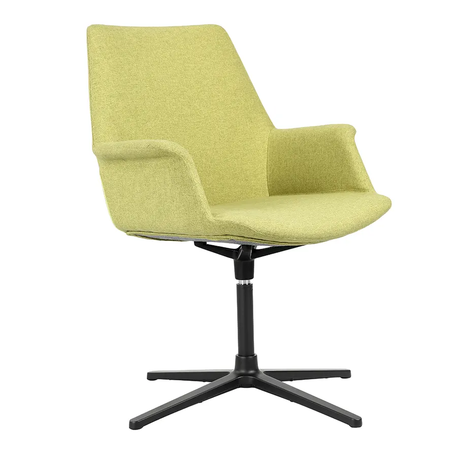 Mobilier de bureau de réception commerciale, coussin en tissu doux de style moderne, chaise d'accent de salon relaxant