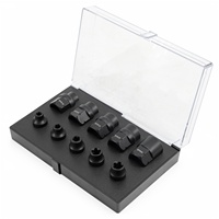 HTL Juego de 10 Llaves de Tubo EPR de 5 Puntas de 3/8" y 1/4", Kit de Llaves de Estrella de 5 Lados, Herramienta de Reparación de Carrocería con 12 Meses de Garantía