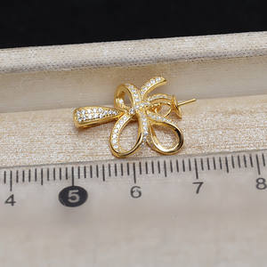 Pendentif en argent S925 fait à la main, nœud, accessoire de bijouterie féminine, avec plateau vide pour 10 à 15 perles, JG5224 - Product Image 4