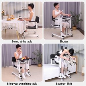 Sedia di Trasferimento Idraulica per Anziani e Pazienti, Sedia a Rotelle con Sollevatore per Pazienti - Product Image 5
