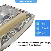 Bolsas de Envío Aislantes Metalizadas con Logotipo Personalizado, de Aluminio, para Almacenamiento de Mariscos, Medicamentos y Chocolate