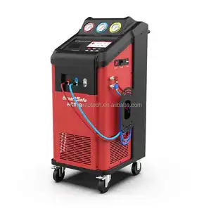 El más nuevo SMARTSAFE AC519 Auto Aire Acondicionado Reciclaje Recarga Flushing Refrigerante LAUNCH VALUE 500PLUS AC Recovery Machine
