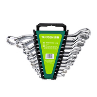 Juego de llaves inglesas de doble punta de flor de ciruelo al por mayor colección de llaves inglesas para coche con clip de plástico y herramientas de tablero OEM personalizable