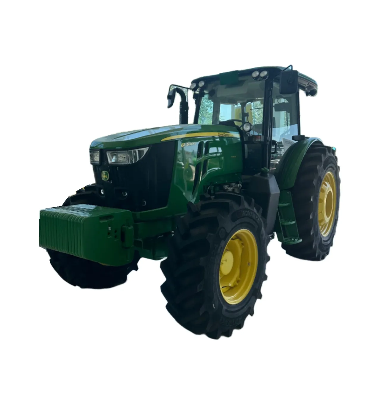 جرار جديد ماركة John الأكثر مبيعًا طراز Deere 6e1504-pl 150HP 4WD جرار زراعي مكوك كهربائي