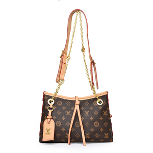 Sang trọng thiết kế thương hiệu <span class=keywords><strong>Tote</strong></span> Túi PU Vật liệu chuỗi trang trí công suất lớn dây kéo mô hình hình học mùa thu 2025 thời trang - Product Image 1