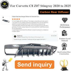 Diffuseur de pare-chocs arrière en fibre de carbone <span class=keywords><strong>C8</strong></span> pour <span class=keywords><strong>Chevrolet</strong></span> Corvette <span class=keywords><strong>C8</strong></span> Z07 Stingray 2020 à 2025 - Product Image 5