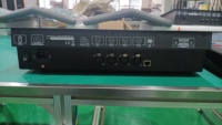 Console de contrôle d'éclairage de jeu DJS Kingkong 1024 canaux DMX512 en métal noir avec fonctions de réglage pour machine à fumée 30x60x7cm
