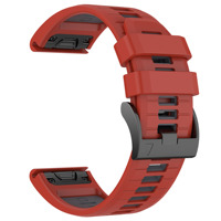 Correa de Silicona Bicolor Compatible con Garmin Fenix 7/7X Pro, Correa Deportiva de Liberación Rápida de 22mm/26mm (Incluye Destornillador)