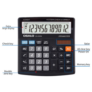 Chuyên Nghiệp 12-Chữ Số Đa-Chức Năng Khoa Học Máy Tính Cho OS-555N Giá Rẻ Năng Lượng Mặt Trời + Pin Powered Thiết Bị Văn Phòng Thực hiện - Product Image 6