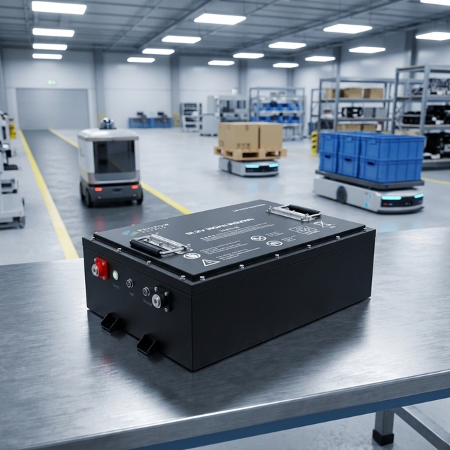 Custom 24V 48V 72V 105Ah 150Ah 160Ah AGV Robot Lithium Battery Long Life Power Solution for Industrial Automation Equipment