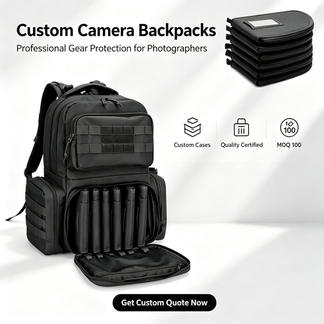 Tactical Camera Backpack 55L Durable Oxford Waterproof Customized OEM ISO Certified for Travel Outdoor Photography Gear Storage