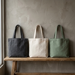 Custom Cotton <b>Canvas</b> <b>Tote</b> Bag Wholesale Reusable Handle Shopping Bag With Customized Logo Printed - Product Image 3