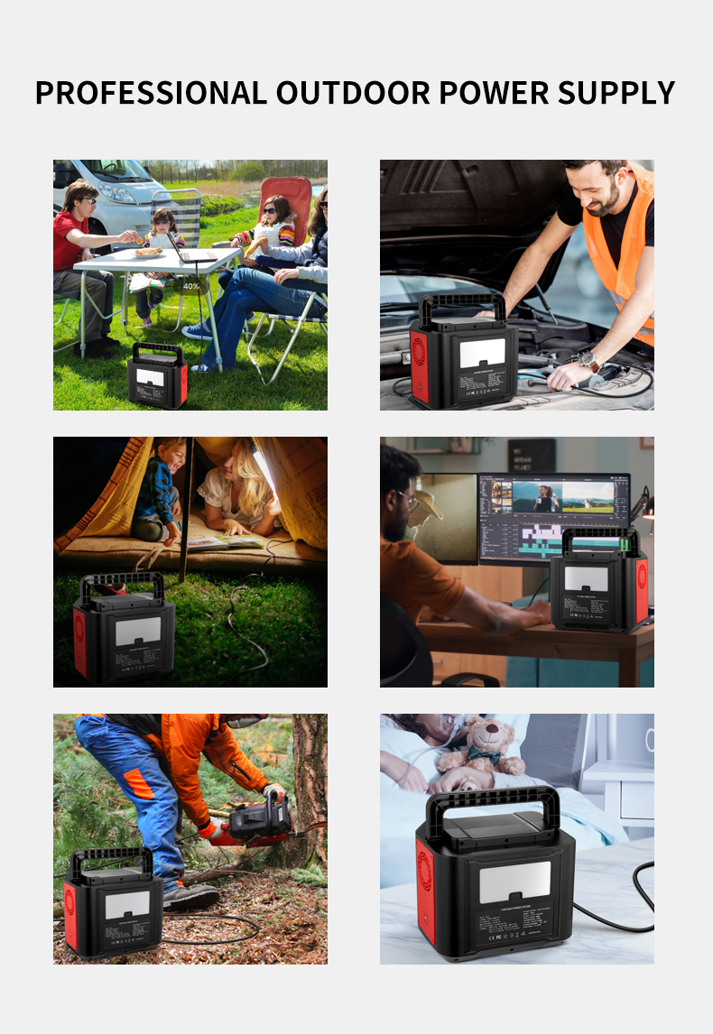 300W 500W AC DC Output Solar Energy Generator Portable Camping Power Station For Laptop