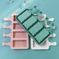 Moule à sucettes glacées bricolage non toxique personnalisé en forme de dessin animé moule à crème glacée en silicone Molde Para Helados De Paleta
